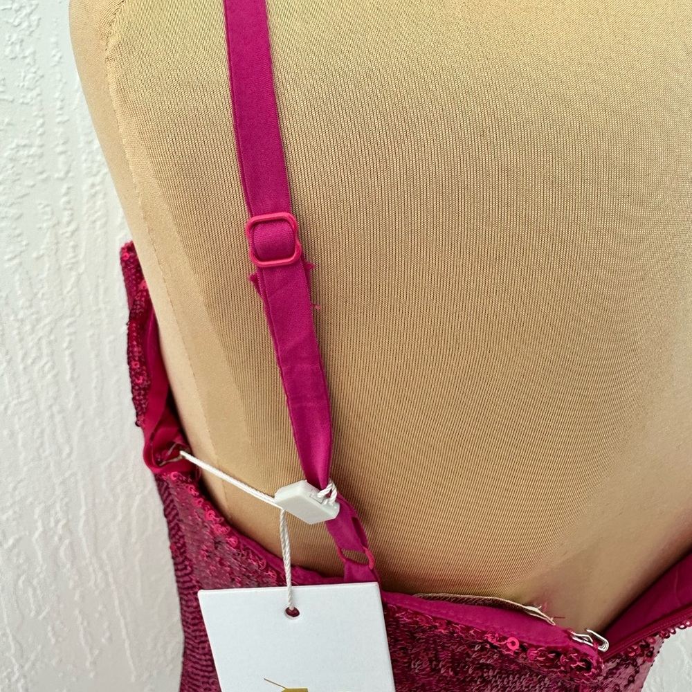 Ronny Kobo Pink Sequin Bow Dress - Picture 10 of 10